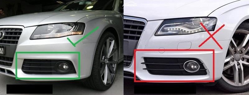 maska+blende za audi a4 b8 07-12 g.- rs4 look- crna-sjaj-super izgled - slika 4