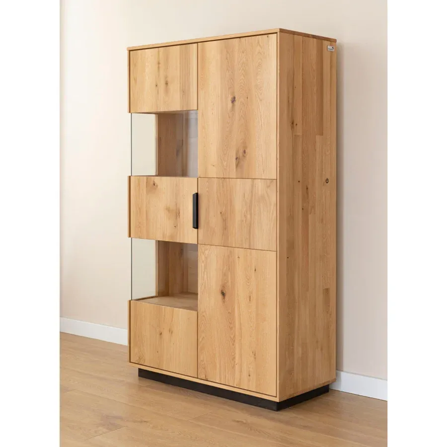 vitrina tirano 39x147 cm, materijal: masivno drvo hrast - slika 2