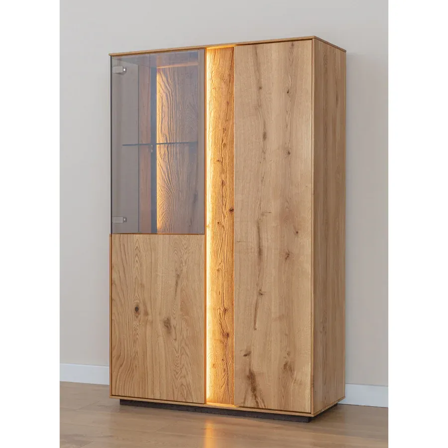 vitrina collodi 85x140cm, materijal: masivno drvo hrast - slika 19