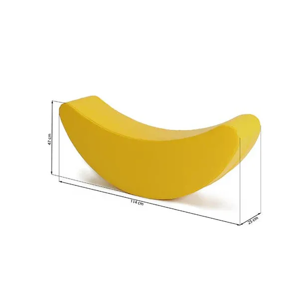 mekana igračka za ljuljanje - žuta banana - slika 3