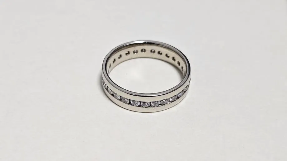 zlatni prsten s dijamantima 0.41ct 14k / r1, rate ! - slika 3