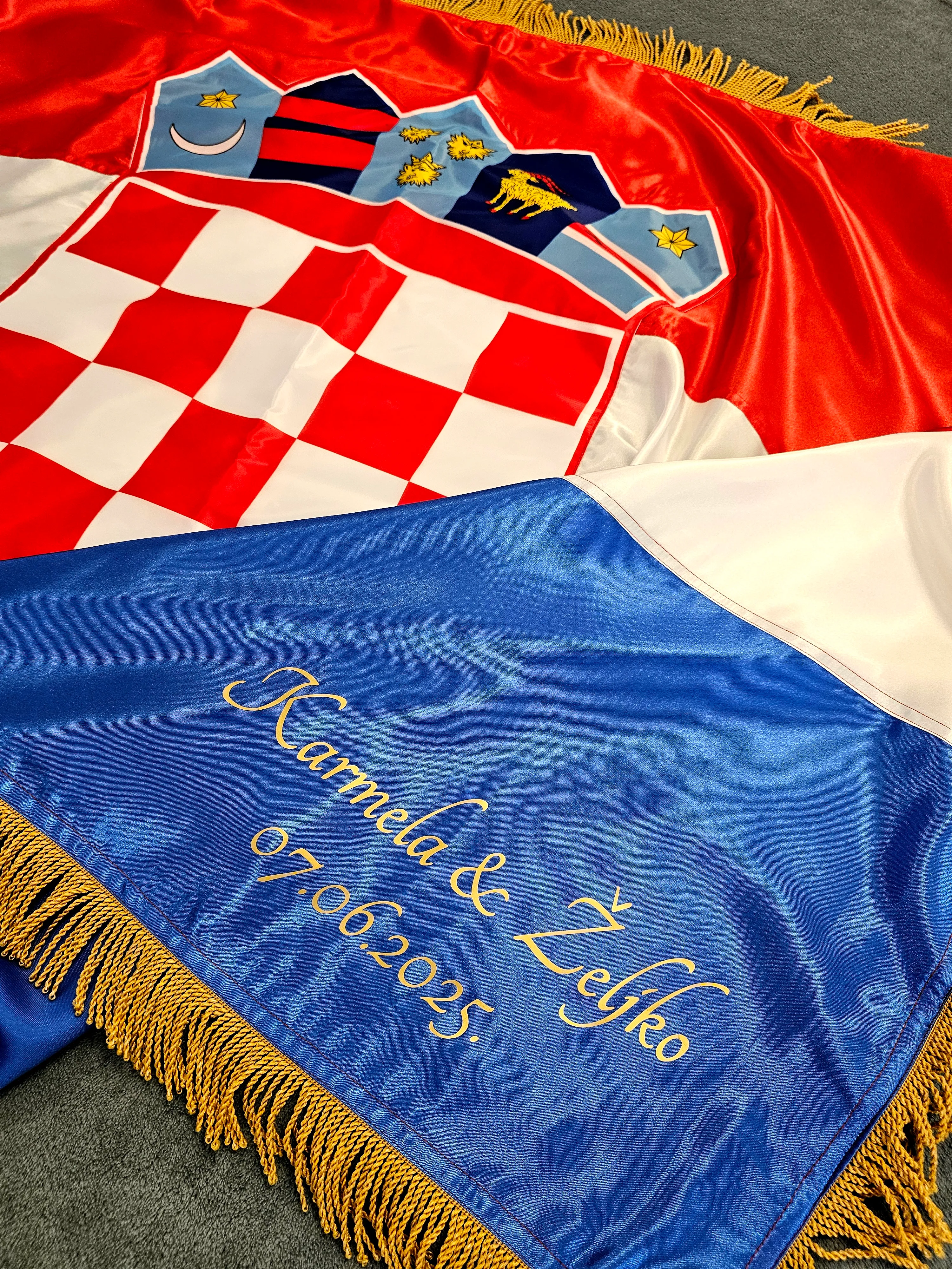 svadbena zastava, svečana - slika 2