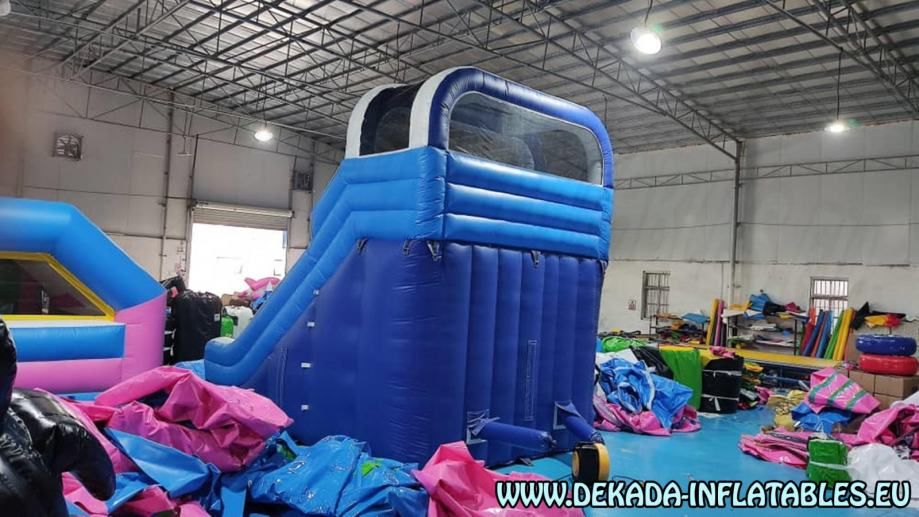 tobogan na napuhavanje s bazenom novi 8m x 4m - slika 2