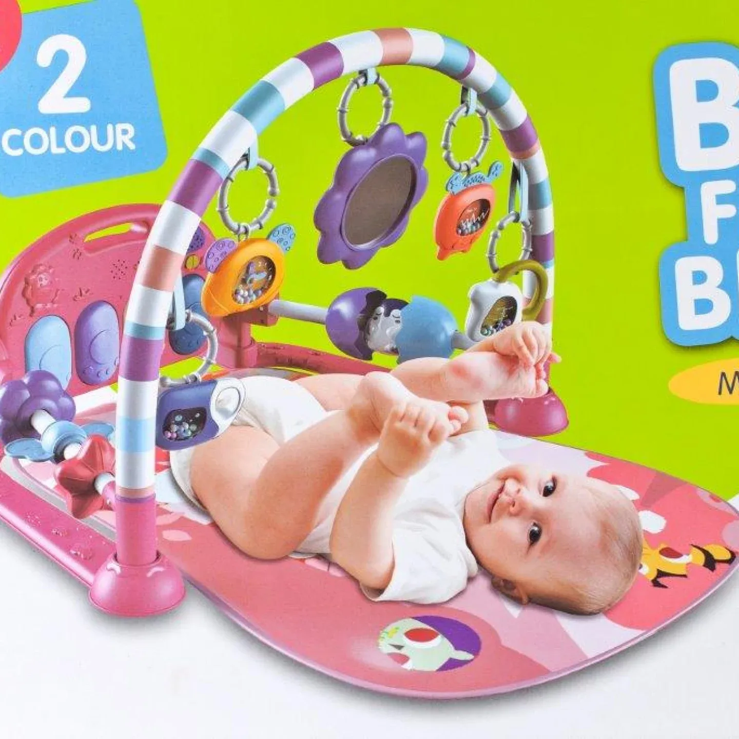 glazbena podloga za bebe roza - slika 4