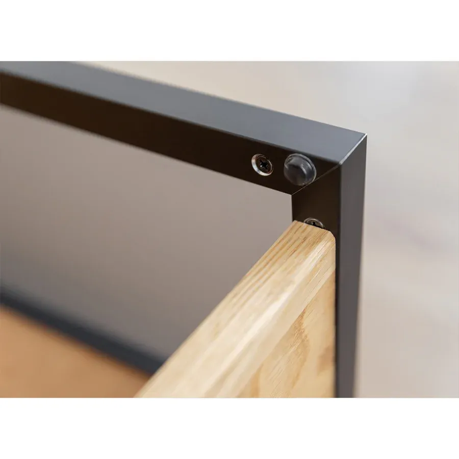 tv komoda modern loft 160x50cm, materijal: masivno drvo hrast - slika 9