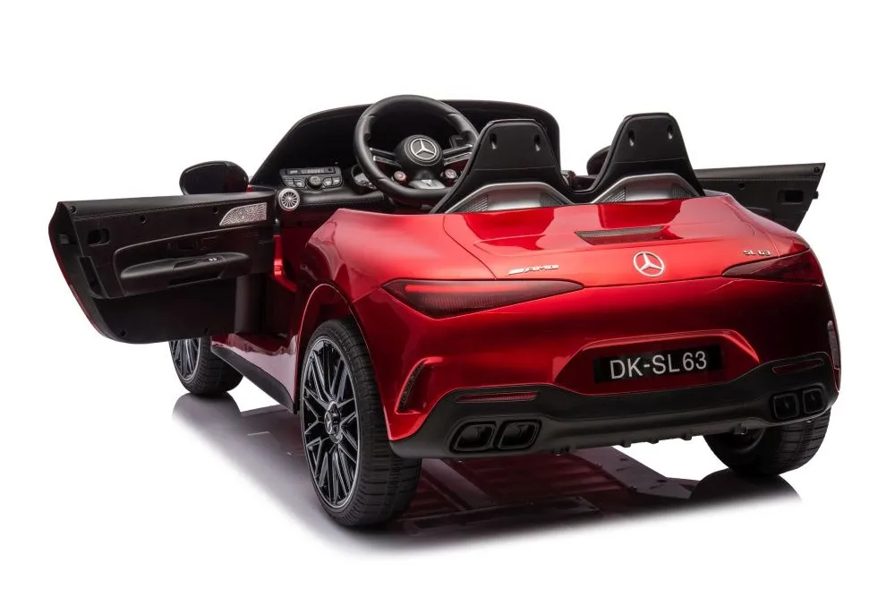 licencirani auto na akumulator mercedes amg sl63 - crveni/lakirani - slika 3