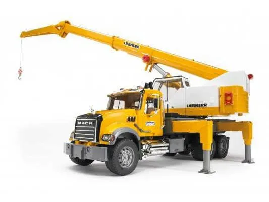 bruder kamion mack granite + liebherr dizalica - slika 2