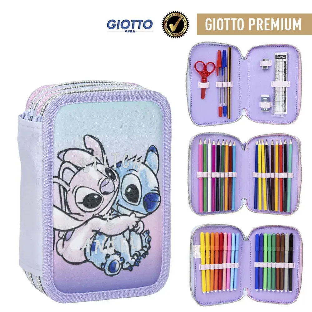 lilo & stitch ‘angel’ troslojna pernica s priborom - slika 6