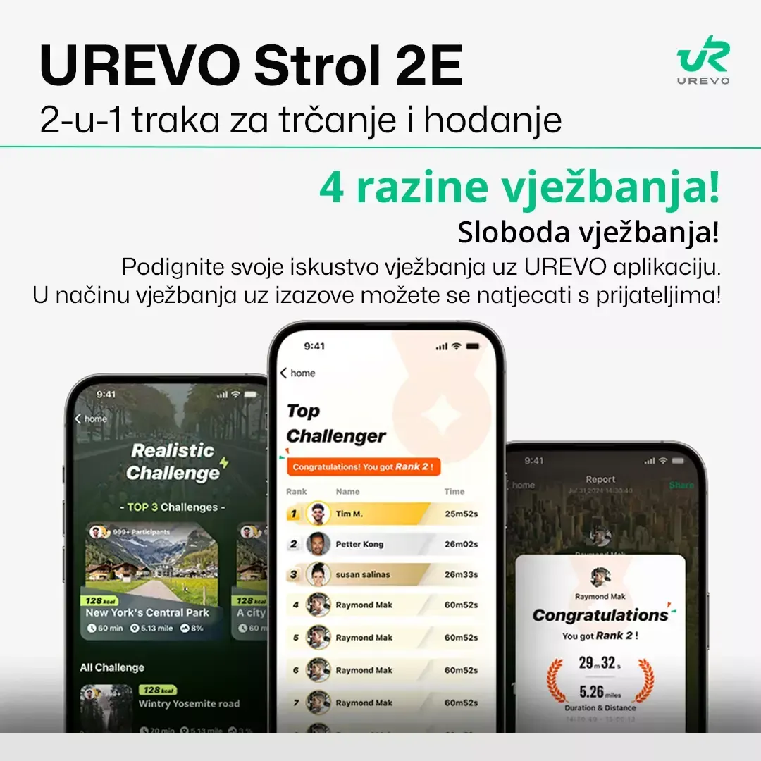 urevo strol 2e smart - traka za trčanje i hodanje - slika 14