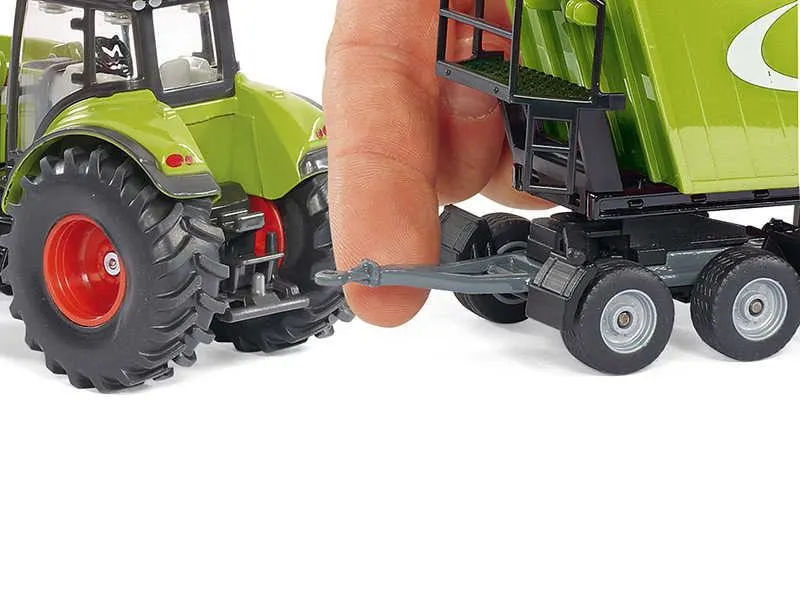 siku traktor claas axion 850 + ruda za kamionske prikolice + prikolica - slika 3