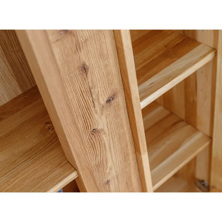 vitrina collodi 85x140cm, materijal: masivno drvo hrast - slika 6