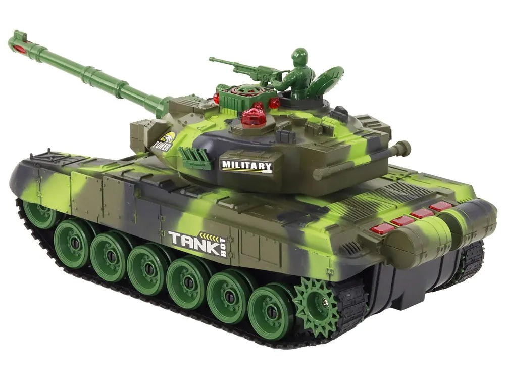 remote controlled fighting tanks set war tank rc battle infrared - slika 6