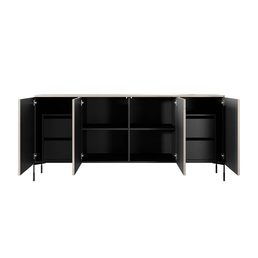 komoda sonatia 200cm, 4 vrata i 4 ladice, materijal: mdf - slika 4