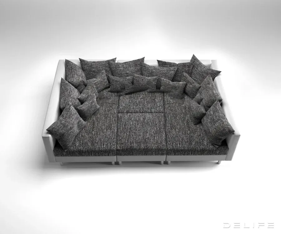 kutna garnitura clovis 300x200cm, materijal: strukturirana tkanina - slika 3
