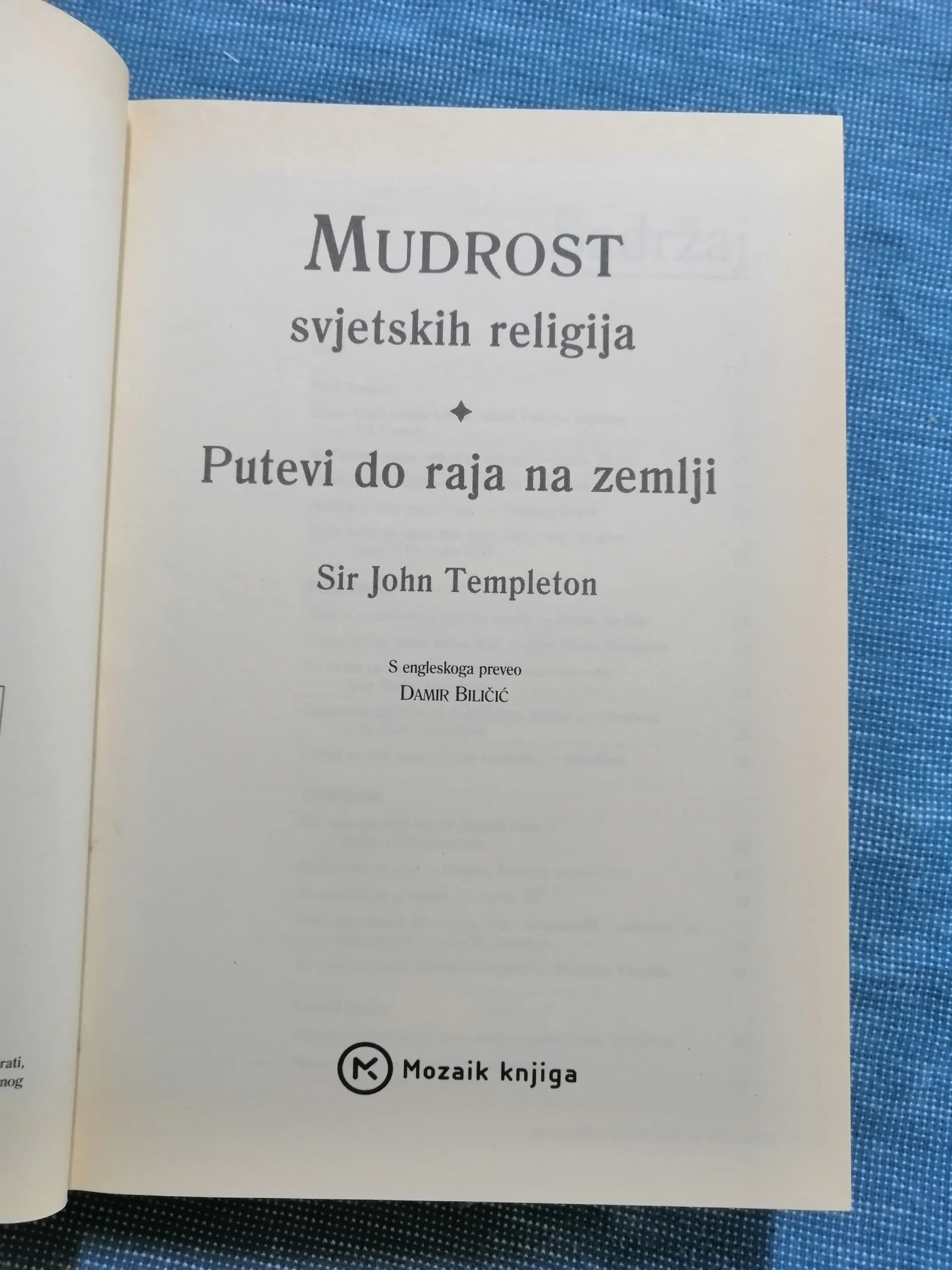 sir john templeton – mudrost svjetskih religija (b120) - slika 2