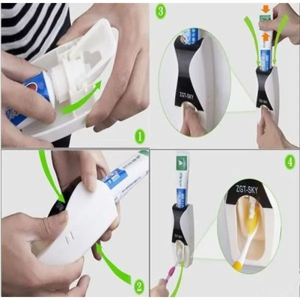 dozator za zubnu pastu sa stalkom za četkice paste - slika 4