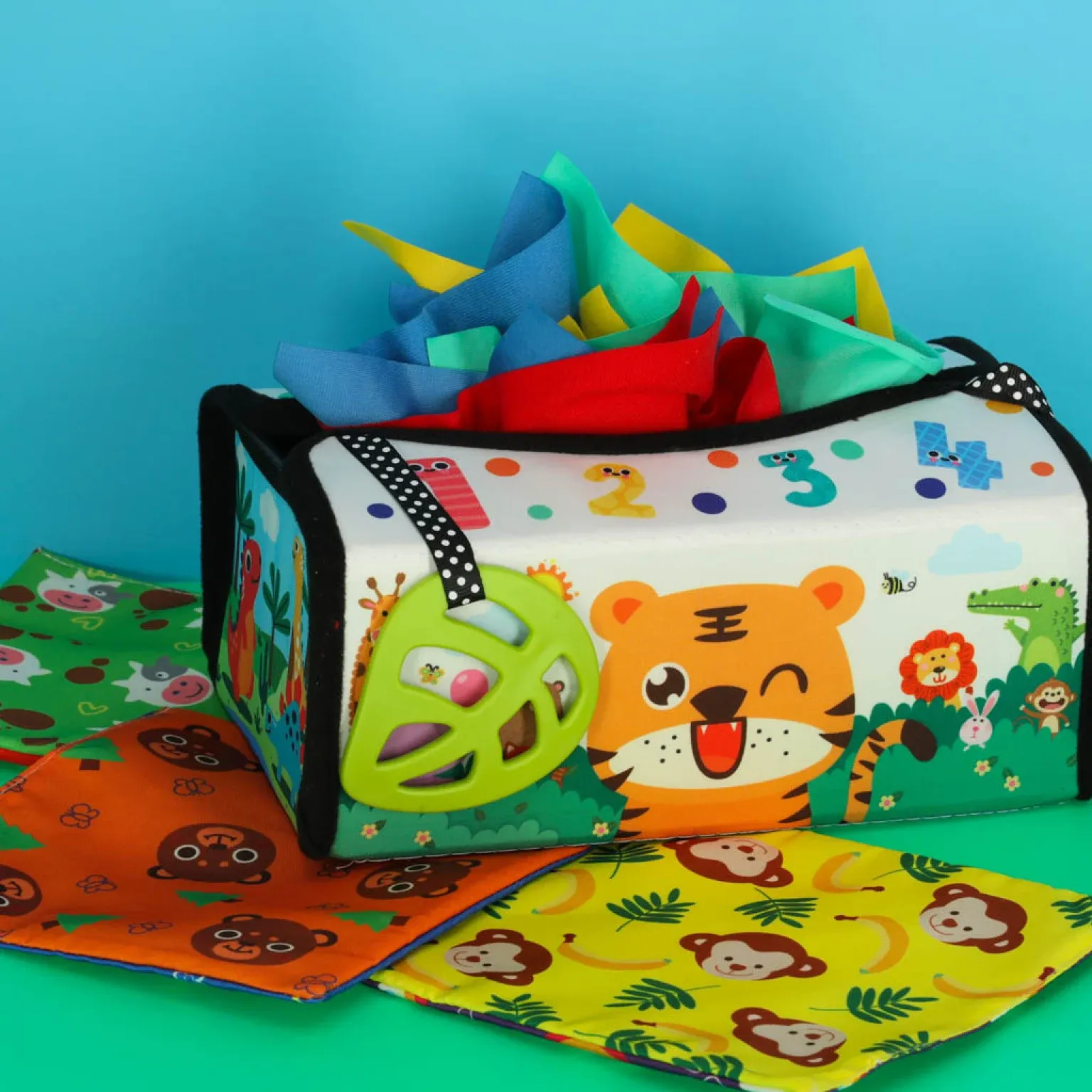 montessori 2u1 kutija podloga za sortiranje s maramicama - slika 7