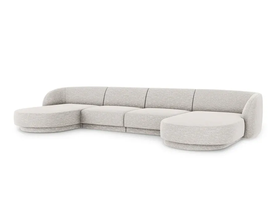 kutna garnitura miley 330x156cm, materijal: chenille - slika 2