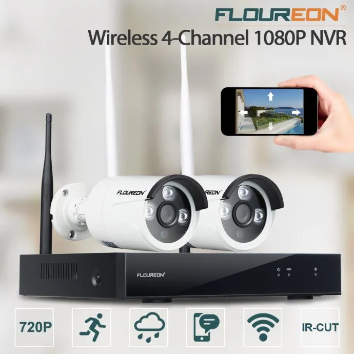 profesionalni set 2 wifi hd kamere + snimač - slika 2