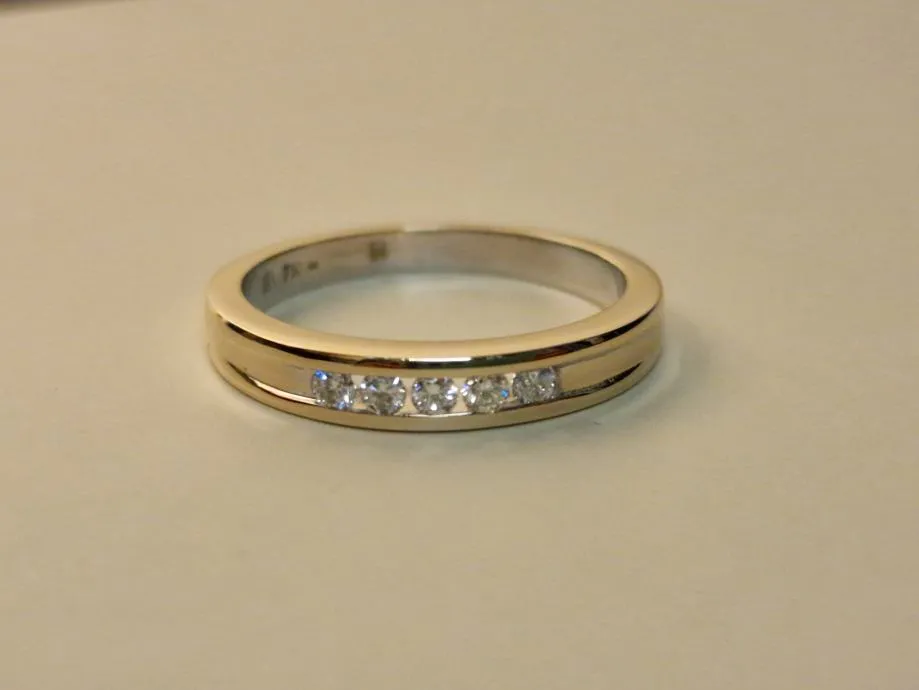 zlatni prsten s dijamantima 0,15ct / r1, rate ! - slika 3