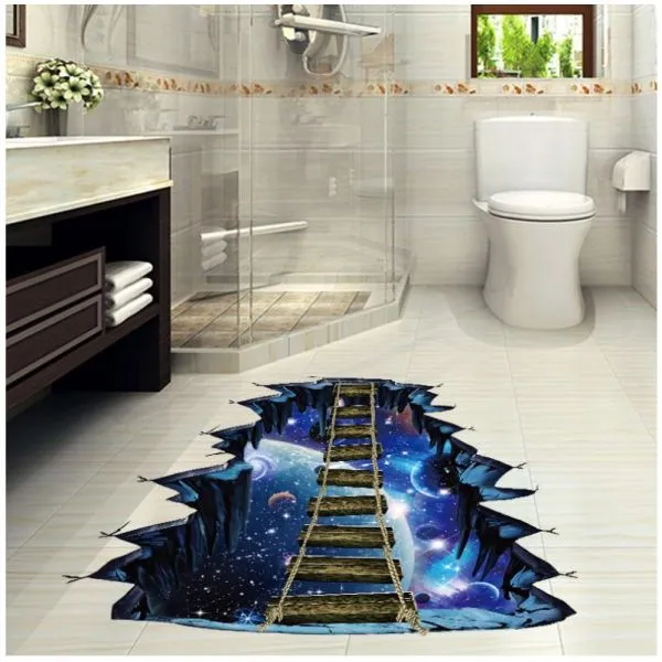 3d wall sticker space bridge dimenzije 90x60 cm - slika 4