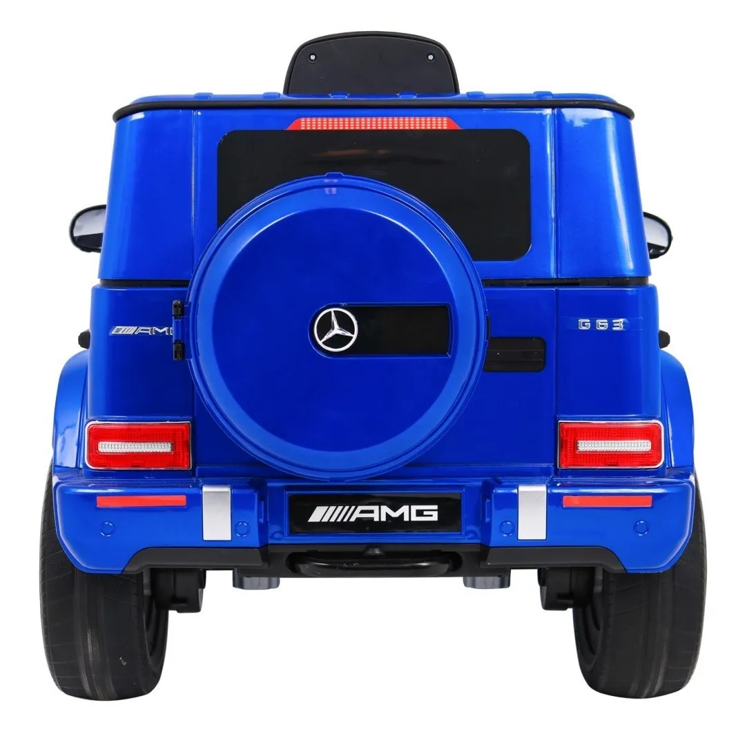 licencirani auto na akumultor mercedes g63 - plavi/lakirani - slika 5