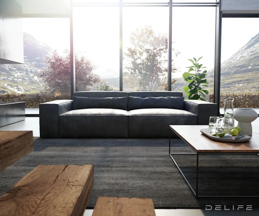 sofa sirpio xl 266x125cm, materijal: imitacija kože - slika 2