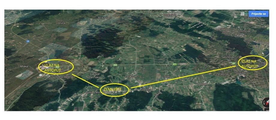 zemljište za poslovno-stambene namjene, donja zelina, 3001m2 - slika 2