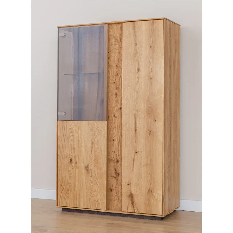 vitrina collodi 85x140cm, materijal: masivno drvo hrast - slika 18