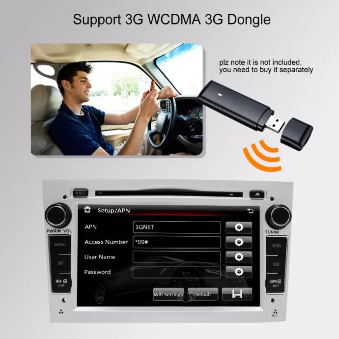2din ekran radio corsa astra vectra gps navigacija park kamera - slika 4