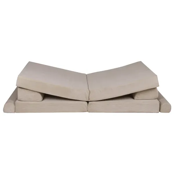 velika slimcord premium sofa - ecru - slika 8