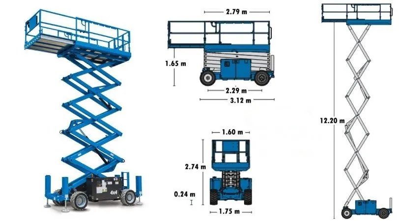 samohodna dizel ili elektro podizna platforma genie 14 m - slika 3