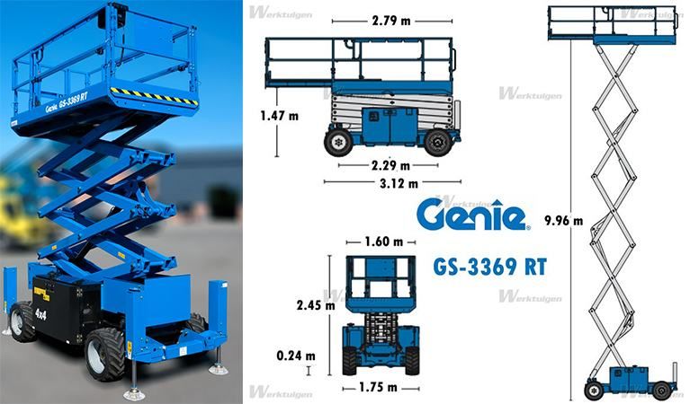 samohodna dizel podizna platforma genie gs 3369 rt - slika 3