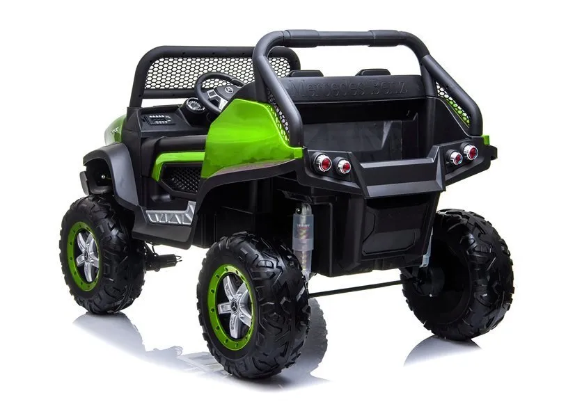 mercedes unimog - automobil na akumulator, zeleni 4x4 - slika 5