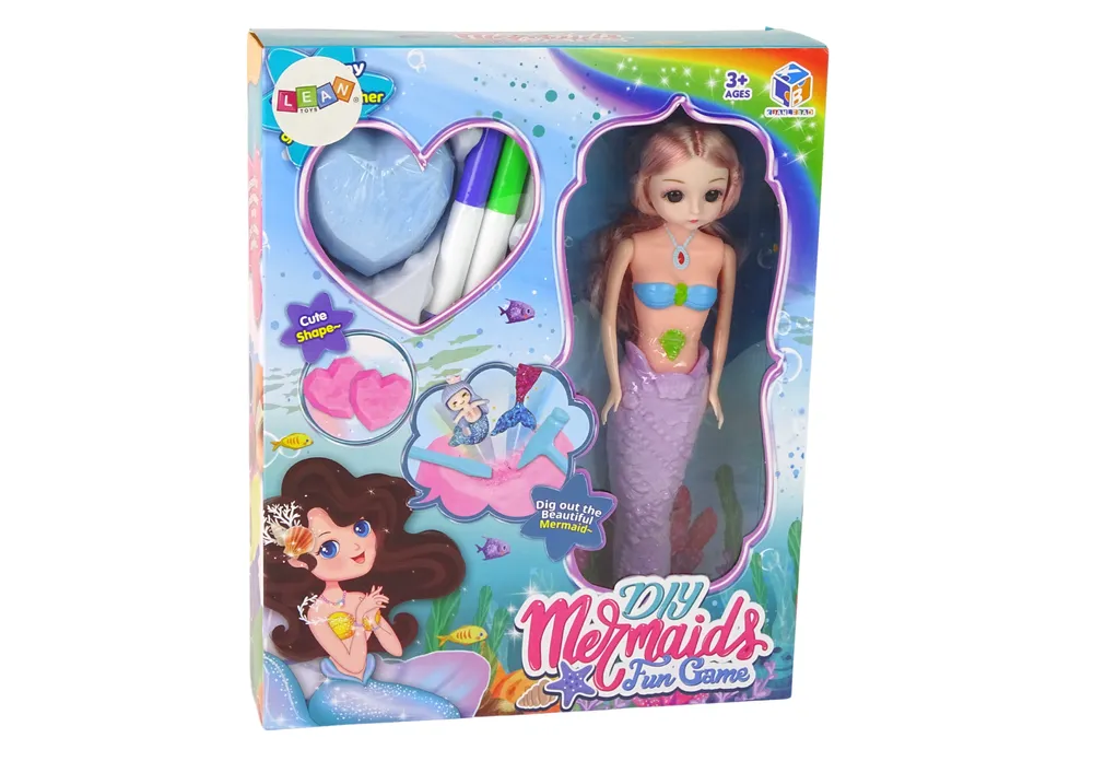 diy set za iskopavanje blaga sirena ljubičasti - slika 5