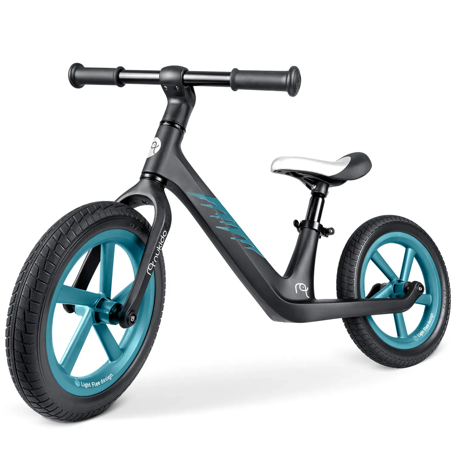 nukido light flee bicikl bez pedala, crni - slika 9