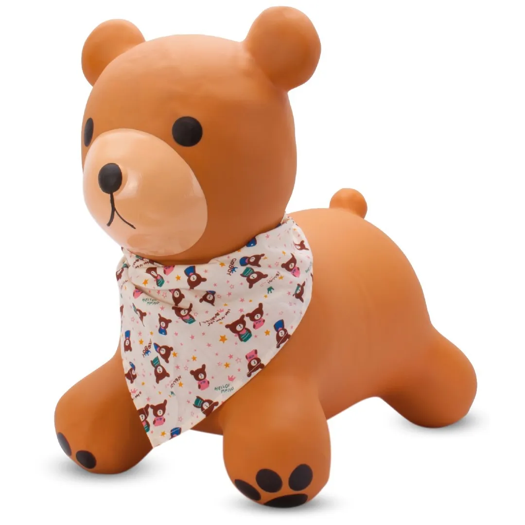medo za skakanje 55cm smeđi s maramom - slika 10