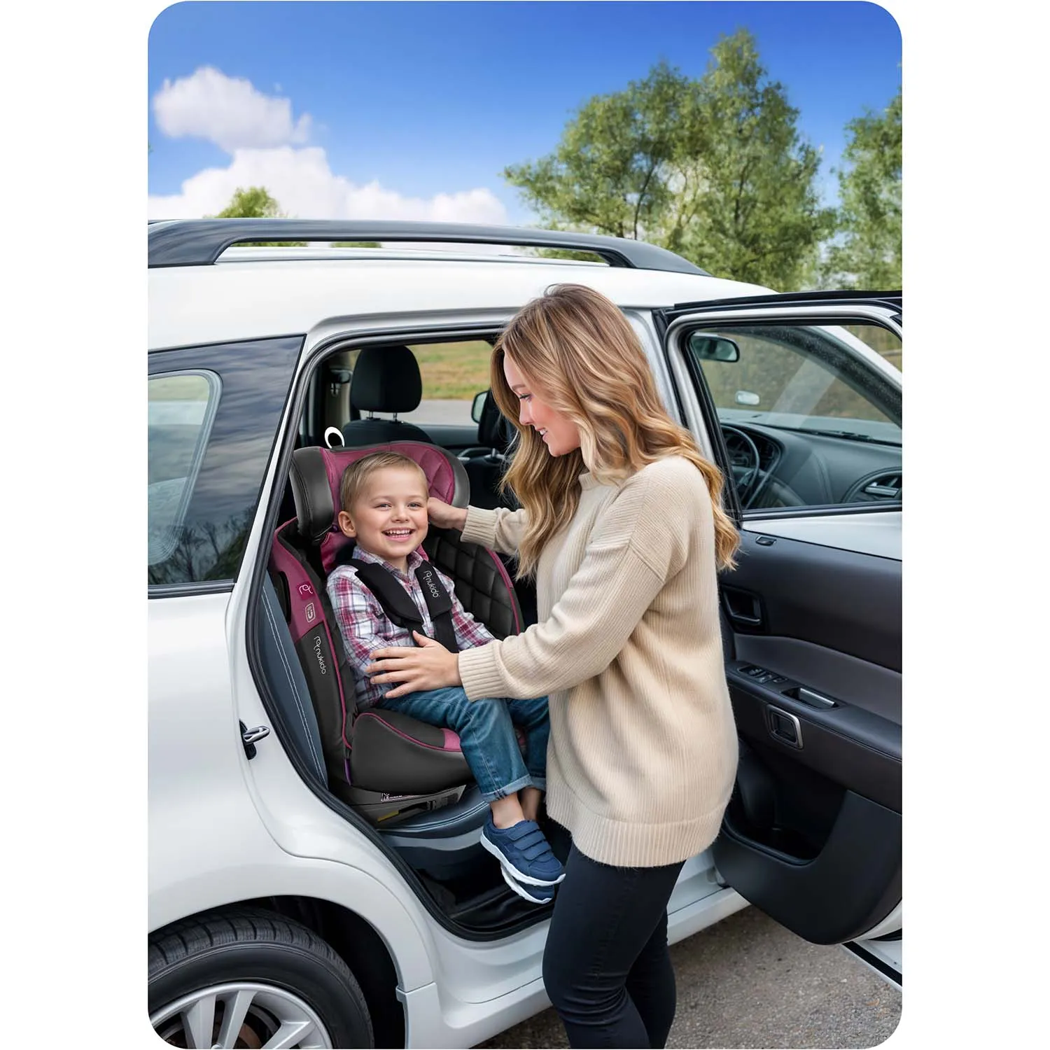 nukido prestige line crna i roza autosjedalica 0-36 kg isofix - slika 7