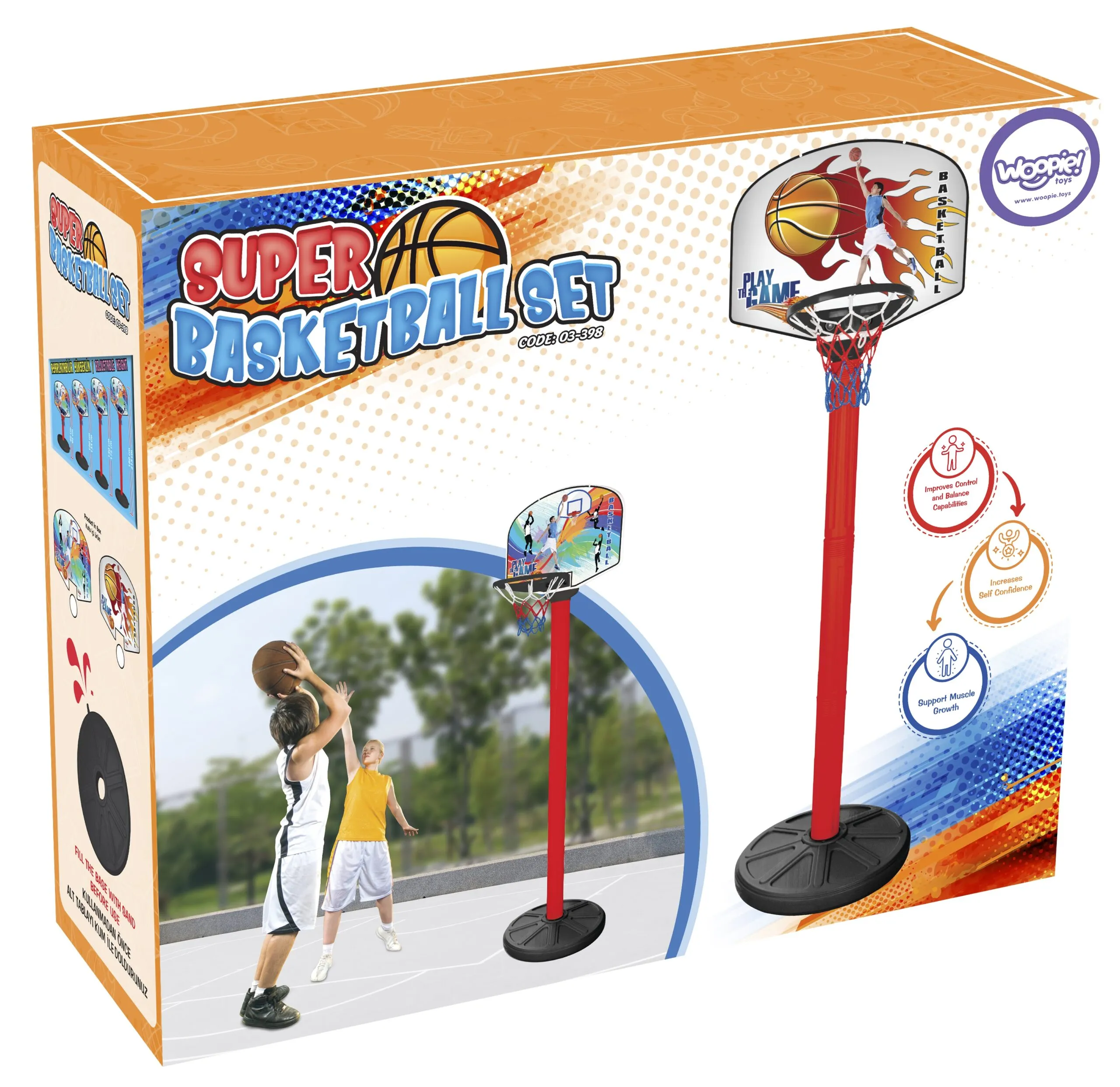 woopie set za košarku 215 cm - slika 5