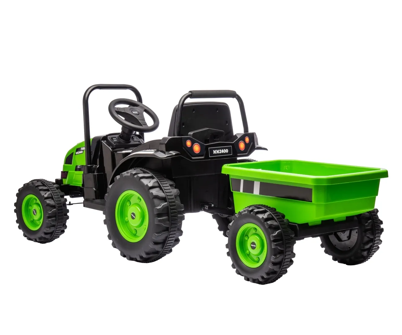 vozilo na akumulator farmer green traktor s prikolicom - slika 5