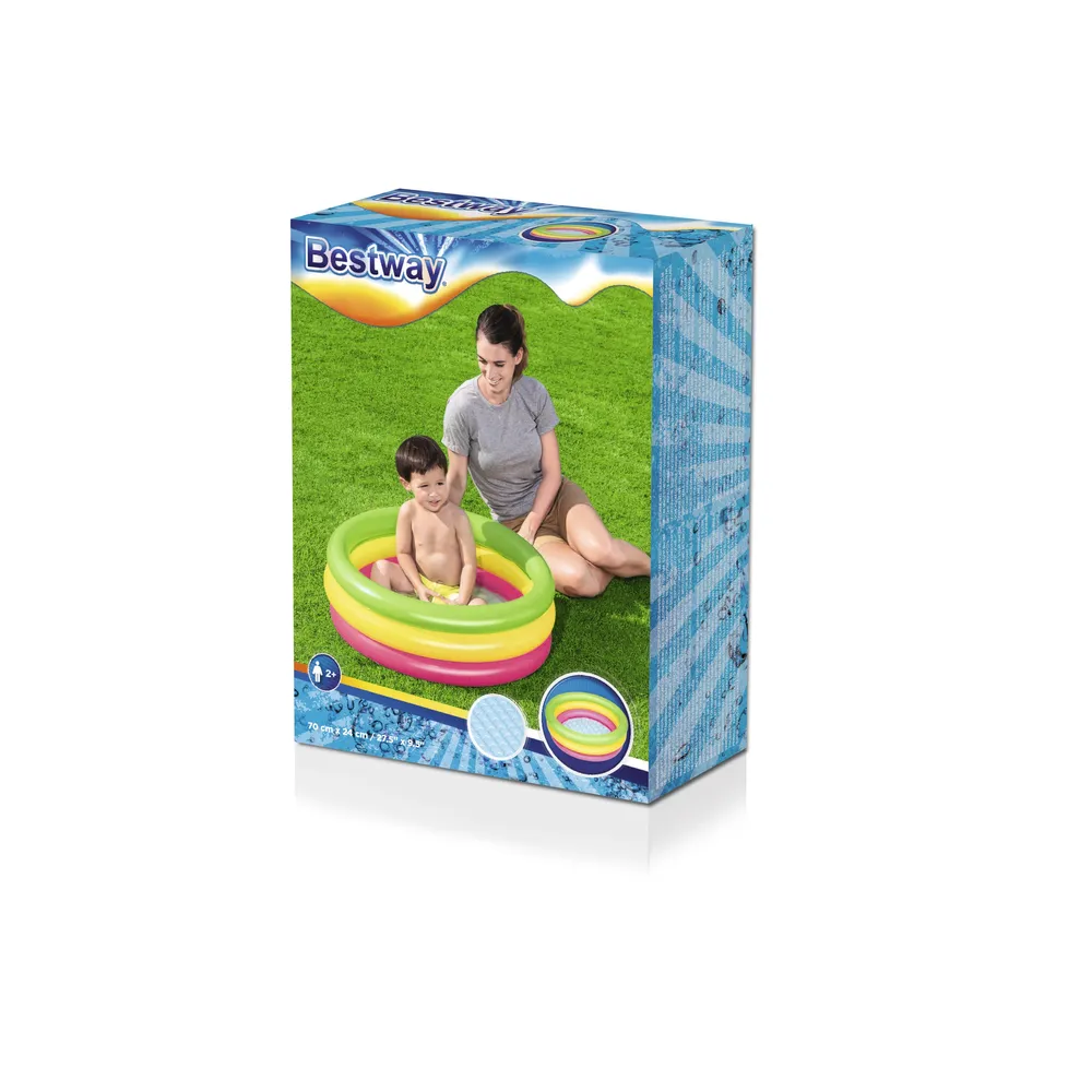 bestway 51128 dječji bazen 70x24cm dugine boje - slika 9