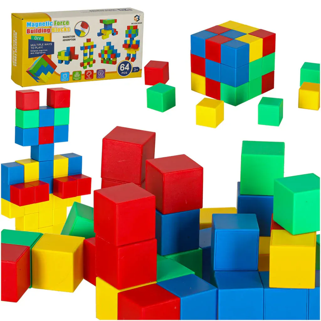 edukativne magnetne kocke 64 el. - slika 2