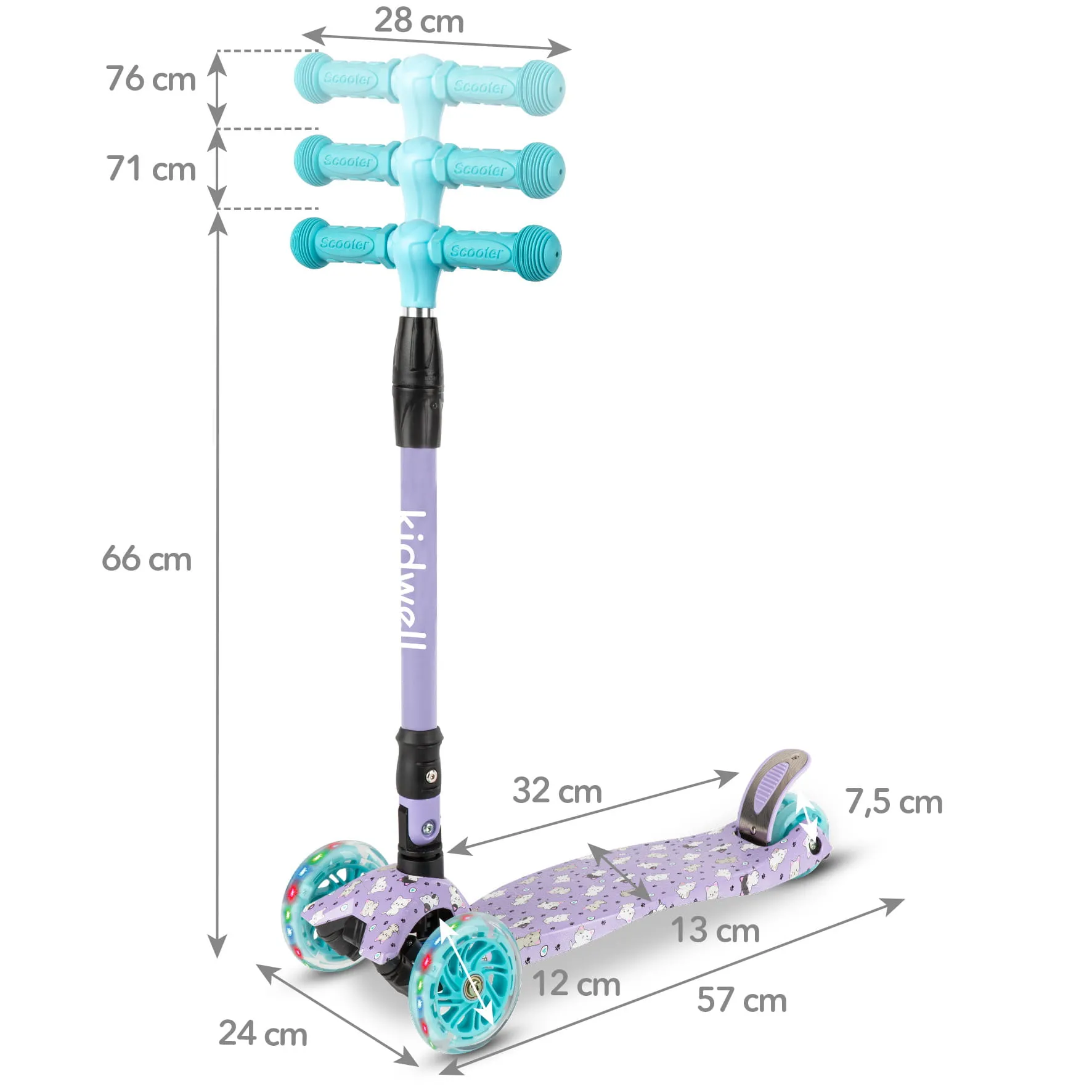 kidwell vento romobil s led kotačima - slika 12