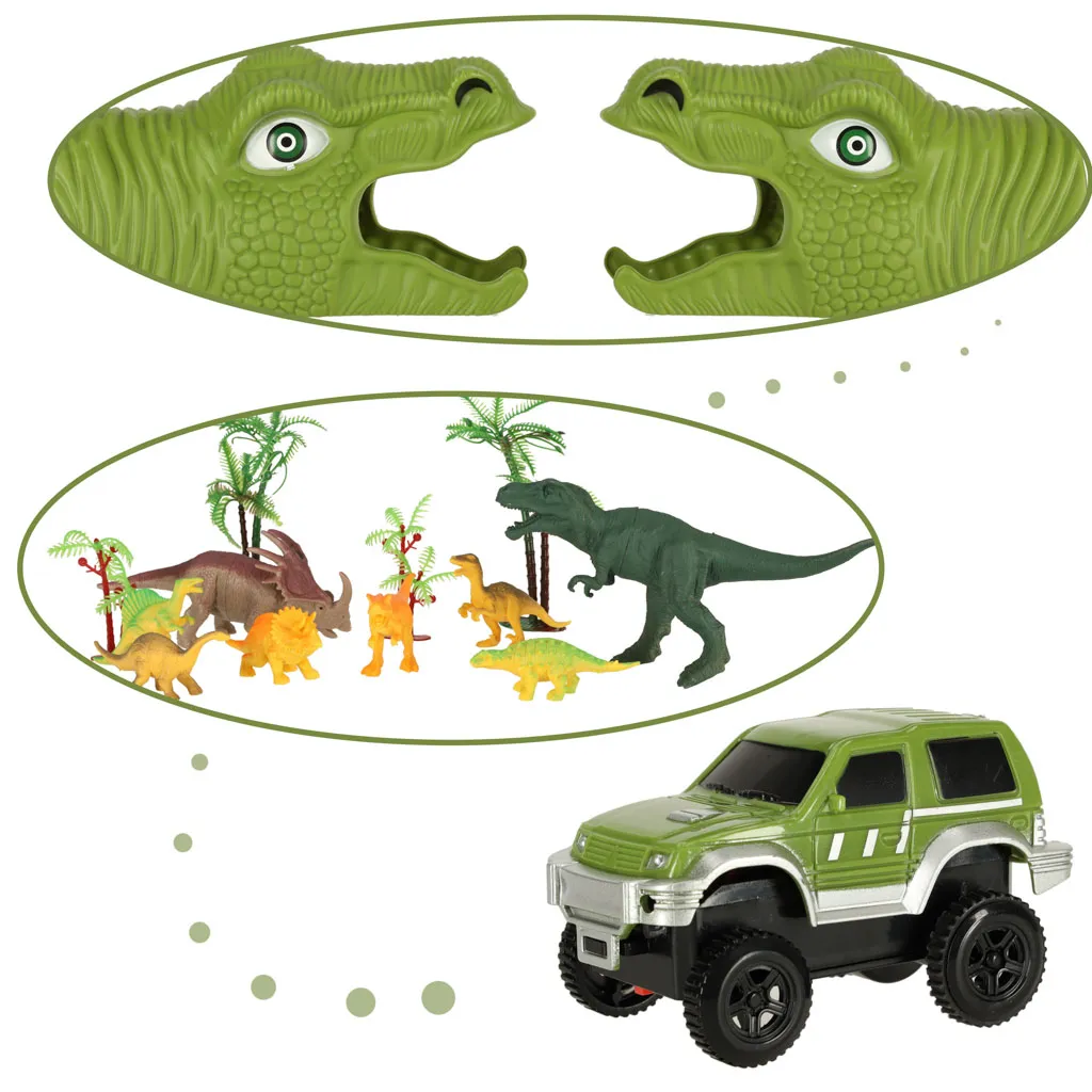 staza za autiće dinosauri 240 elemenata - slika 7