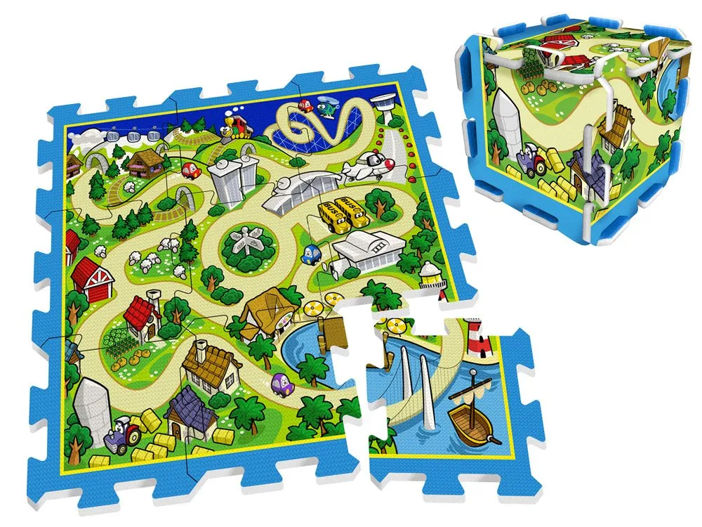 podloga od pjene puzzle 31x31cm ulice - slika 3