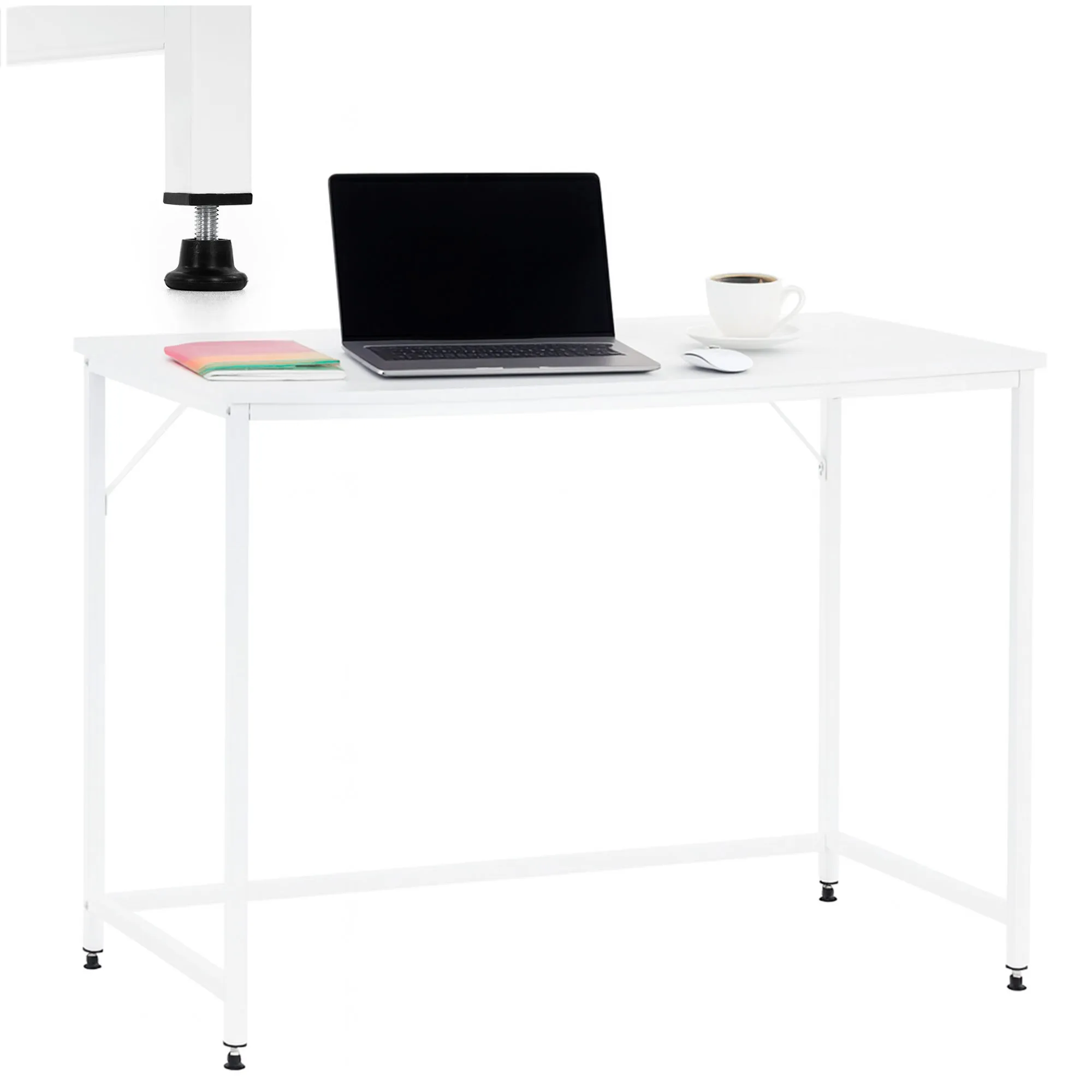 radni stol 100 x 50 x 76 cm bijeli - slika 5