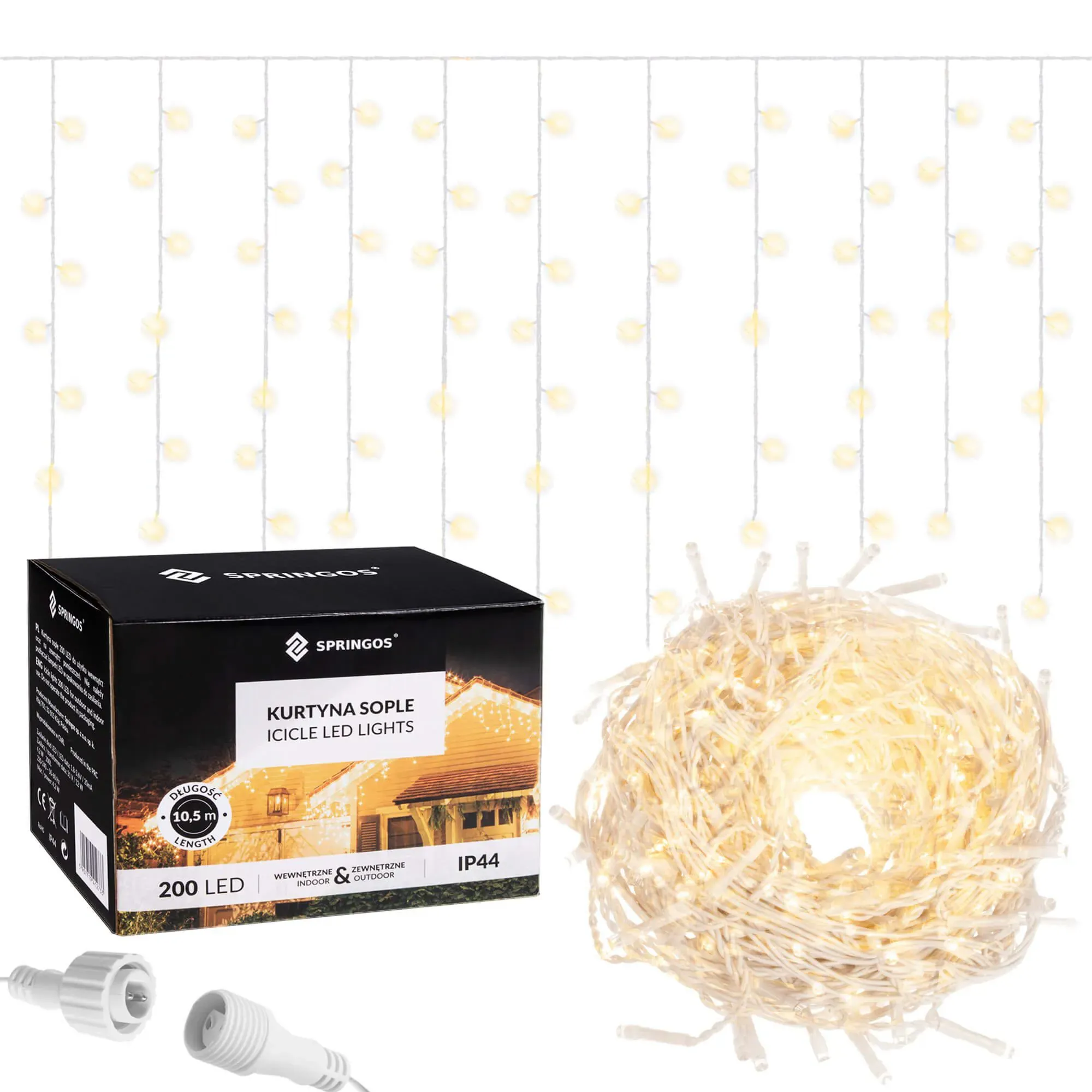 svjetlosna zavjesa u obliku ledenih siga s 200 led lampica - slika 12