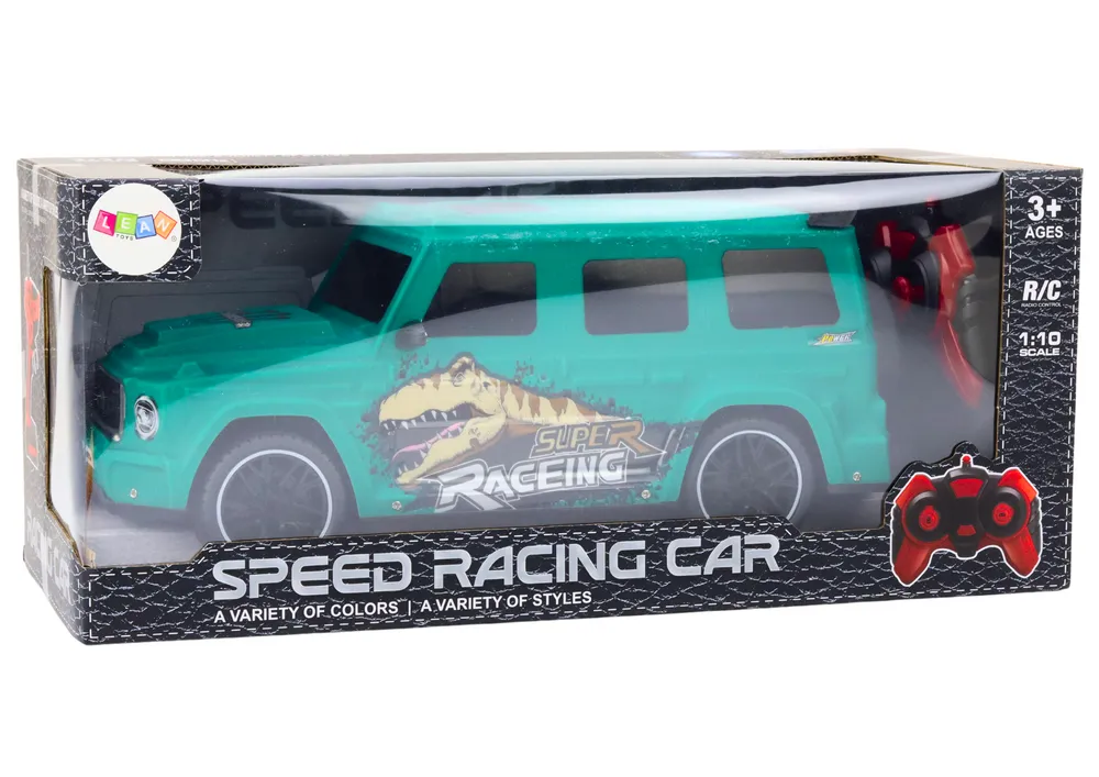 rc automobil s dinosaurom na daljinsko upravljanje, omjer 1:10, zelena - slika 7