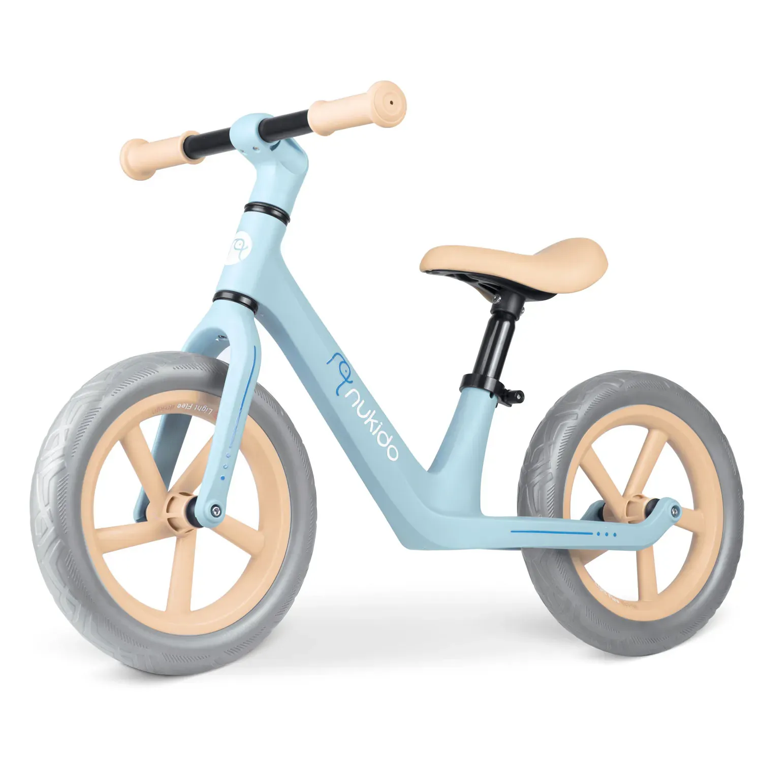 nukido light flee bicikl bez pedala, plavo rozi - slika 2