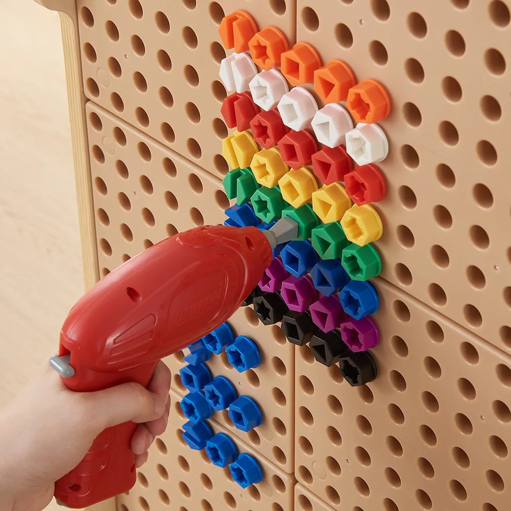 masterkidz šareni vijci, 5 oblika za kreativnu tablicu stem, 512 kom. - slika 7